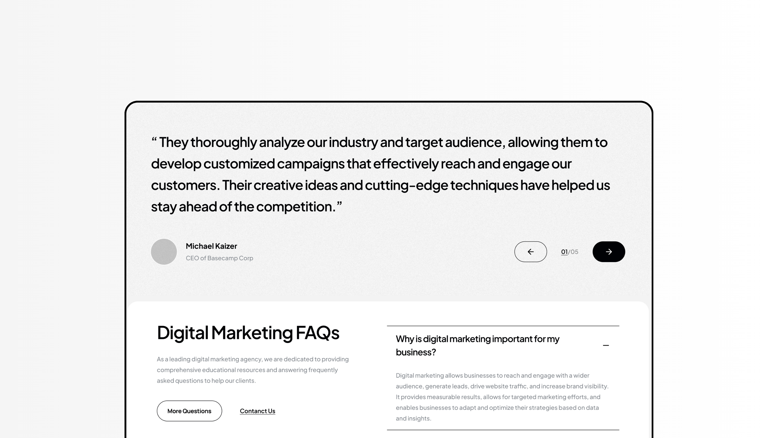 Digital Marketing Agency Website Template gallery image 3